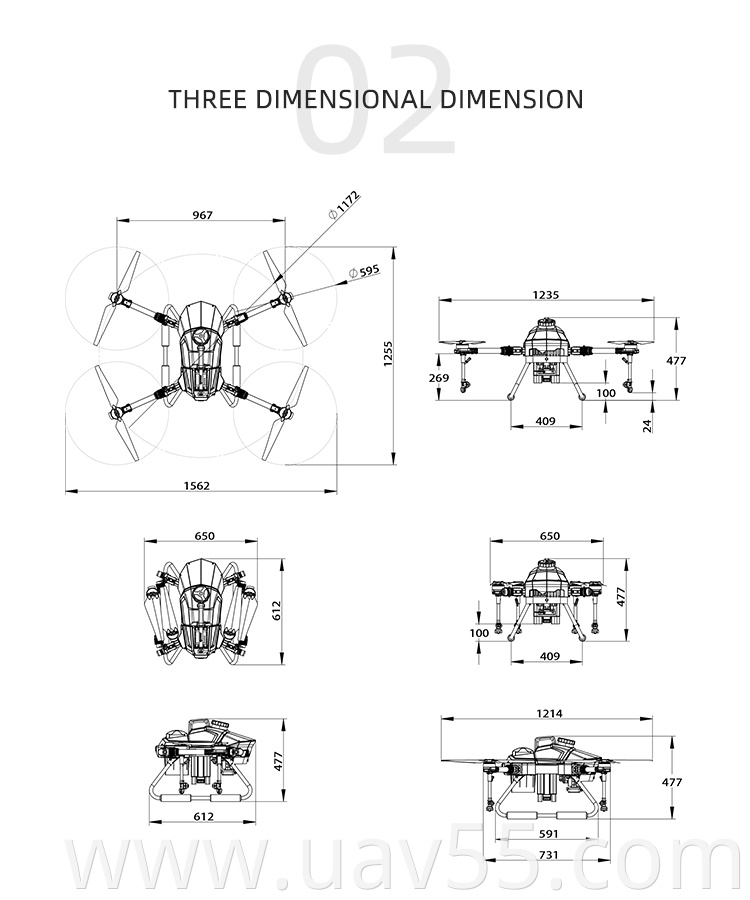 G06 6L Drone Sprayer Agriculture Uav Spray Frame